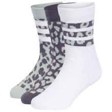 adidas - Kid's YG Leo 3-Pack - Multifunktionssocken Gr 25-27 weiß/grau