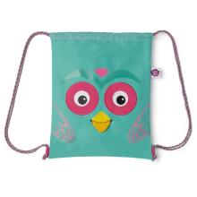 Affenzahn - Kid's Sportbeutel Eule - Kinderrucksack türkis
