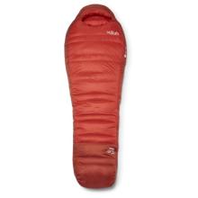Rab - Alpine -18C / 0F - Daunenschlafsack Gr Long - Body Size: 200 cm dark horizon /rot