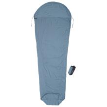 Cocoon - Mummyliner Lyocell - Reiseschlafsack Gr 241 x 90/56 cm grau/blau