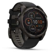Garmin - Fenix 8 Solar Sapphire - Multifunktionsuhr Gr Ø 47 mm graphit / carbongrau titan dlc