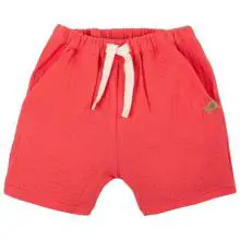 Pure Pure - Kid's Mini-Shorts Mull Uni - Shorts Gr 86 rot