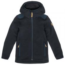 Fjällräven - Kid's Keb Fleece Hoodie - Wolljacke Gr 122 blau/schwarz