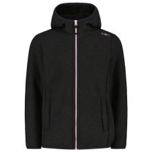 CMP - Girl's Jacket Fix Hood Bonded Knitted w. Fur - Fleecejacke Gr 98 schwarz