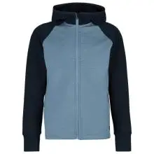 Stoic - Kid's MerinoFleece260 FlenSt. Jacket with Hood - Merinojacke Gr 152 blau