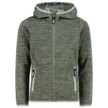 CMP - Girl's Jacquard Knitted Jacket Fix Hood - Fleecejacke Gr 116 oliv
