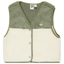 Roxy - Kid's Iconic Color Block - Fleeceweste Gr 16 Years - XXL weiß/oliv