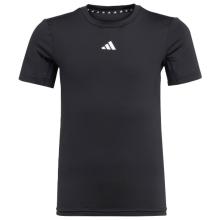 adidas - Kid's Techfit Tee - Funktionsshirt Gr 164 schwarz/grau
