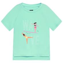 Color Kids - Girl's T-Shirt with Print S/S - Funktionsshirt Gr 92 türkis