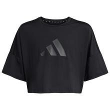 adidas - Kid's Sport Icon Crop Tee - Funktionsshirt Gr 116 schwarz