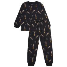 Minymo - Kid's Pyjamas L/S Set AOP No. 134069 - Schlafanzug Gr 86 schwarz