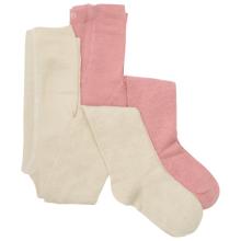 Minymo - Kid's Stockings with Pattern No. 124061 2-Pack - Strumpfhose Gr 56/62 beige