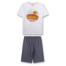 Sanetta - Kid's Pyjama 1/2 246053 - Schlafanzug Gr 140 weiß