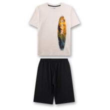 Sanetta - Kid's Pyjama 1/2 246153 - Alltagsunterwäsche Gr 128 schwarz