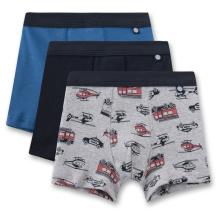 Sanetta - Kid's Set Shorts 337306 3-Pack - Unterhose Gr 104 grau/blau