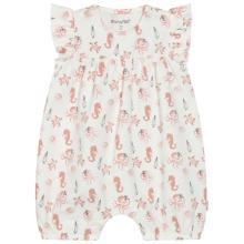 Minymo - Kid's Suit S/S AOP - Body Gr 62 weiß