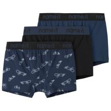 Name it - Kid's NKMBoxer Titan Skater 3-Pack - Unterhose Gr 116 blau