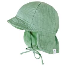 maximo - Kid's Mini Schildmütze Musselin - Cap Gr 49 cm türkis