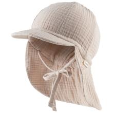 Sterntaler - Kid's Schirmmütze Nacken Musselin Bindeband - Cap Gr 43 cm braun