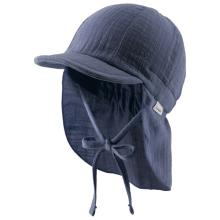 Sterntaler - Kid's Schirmmütze Nacken Uni Cotton - Cap Gr 43 cm blau