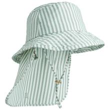 LIEWOOD - Kid's Damona Seersucker Sun Hat - Hut Gr 54-56 cm - 8-10 Years grau