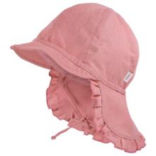 maximo - Baby Girl's Schildmütze Kurzer Nackenschutz + Band - Cap Gr 47 cm rosa