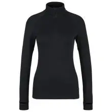 Stoic - Women's MerinoSoft245 TuleboSt. Half Zip - Merinoshirt Gr XL schwarz