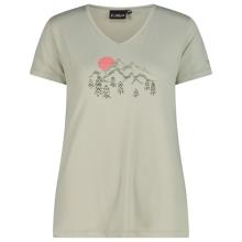 CMP - Women's T-Shirt V-Neck - Funktionsshirt Gr 44 grau/beige