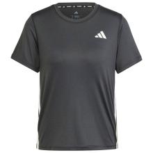 adidas - Women's WE 3-Stripes Crew Tee - Funktionsshirt Gr XS grau