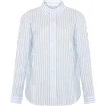 KnowledgeCotton Apparel Damen Yarn Dyed Bluse