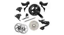Shimano 105 R7120 Disc Gruppe 50/34 Zähne 170mm 11-34 Zähne 160/140mm (BULK)
