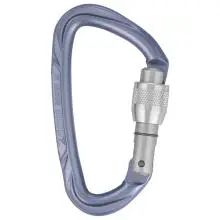 Simond - Rocky M Vis Secure Mauve - Schraubkarabiner grau