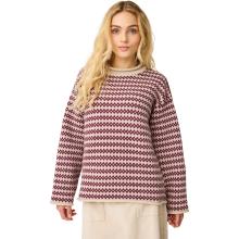 KnowledgeCotton Apparel Damen Lambswool Jacquard Roll-Edge Pullover