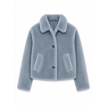 Mazine Damen Faux-Fur Button Jacke