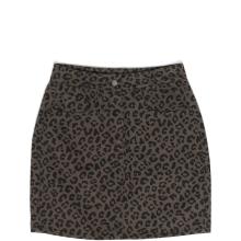 Mazine Damen Printed Mini Denim Rock