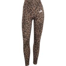 adidas Damen Optime Essentials 3-Stripes Leopard 7/8 Tights