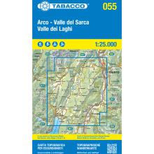 Tabacco Valle del Sarca-Arco 055 Wanderkarte