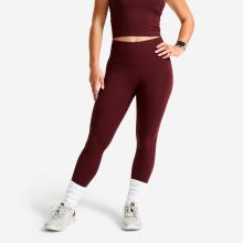 Leggings Damen hoher Taillenbund figurformend - Shape bordeaux/türkis