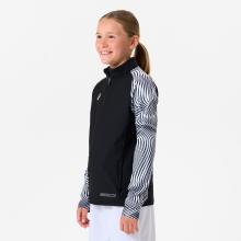Kinder Fußball Sweatshirt 1/2 Zip - Club Wavy schwarz/weiß
