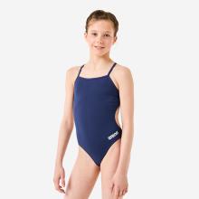 Badeanzug Mädchen Arena - Solid marineblau