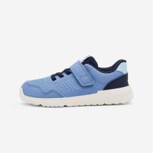 Barfußschuhe Kinder Klettverschluss robust - Stepper Daily blau