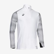 Damen/Herren Fußball Sweatshirt 1/2-Zip - VIRALTO Wavy Club weiß