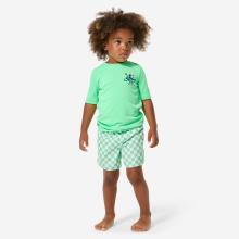 UV-Shirt Surfen Kinder UV-Schutz 50+ 100 Poulpy grün