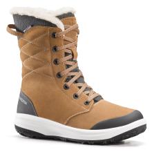 Winterstiefel Damen Leder warm wasserdicht Winterwandern - NH900 braun