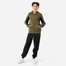 Trainingsanzug Kinder - khaki/schwarz