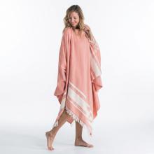 Handtuch Strand Poncho XXL 190 × 190 cm - orange