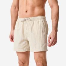 Boardshorts Herren kurz Knitteroptik 100 15'' beige