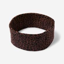 Haarband Damen breit - braun Leopardenmuster