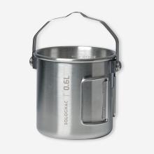 Tasse 600 ml Bushcraft Camping rostfreier Stahl