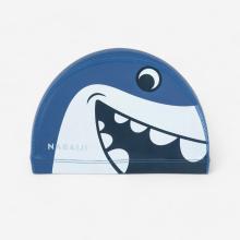 Badekappe Stoff beschichtet Größe S - Shark blau